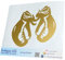INDIGOS UG Aufkleber - Autoaufkleber - JDM - Die Cut - Boxhandschuhe Boxen - Gold - 150x124 - Tuning - Sticker - Heckscheibe - Auto - Fahrrad - Motorrad