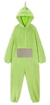 cutecool Pyjama Damen Warm Teletubbies Erwachsene Onesie Pyjamas Unisex Tier One-Piece Kostüm Cosplay Homewear Nachtwäsche Party-Grün-XL…