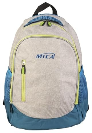 MICA Rucksack grau/blau - aus Textil - ca. 30 x 41 x 20 cm
