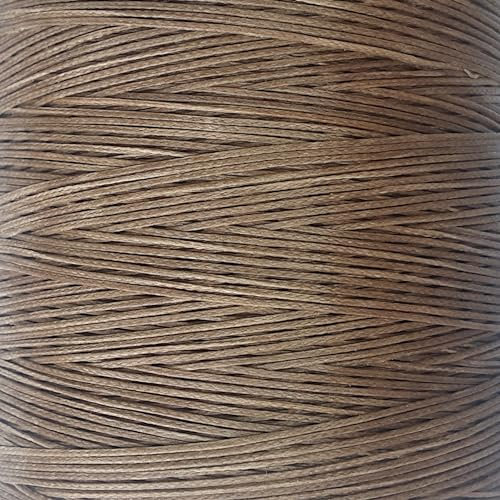 10m Waxed Jewellery Cord 1mm thick woven nylon strong thread for Beading, Bracelet, Necklace making, Arts, Crafts & DIY (Taupe Brown)
