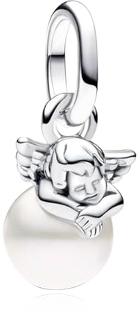 NUNUYAYA Damen Charm Anhänger für Armband 925 Sterling Silber Amor mini Angels Dangle Charms Beads passend für Armband Halskette,Charm Anhänger für Europäischen Armbänder für Frauen Mädchen