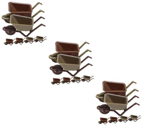 ibasenice 18 Stück Puppenhaus Anhänger Mini Puppenhaus Schubkarre Mini Gartenzubehör Miniatur Schubkarre Mini Schubkarre Mini Garten Schubkarre Winziges Schubkarren Modell