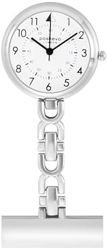 poshevo Nurse's Essential Fob Watch - Japan Movement, Long-Life Battery, Clear Display - Nurses Fob Watch, Nurses Watches for Women and Men