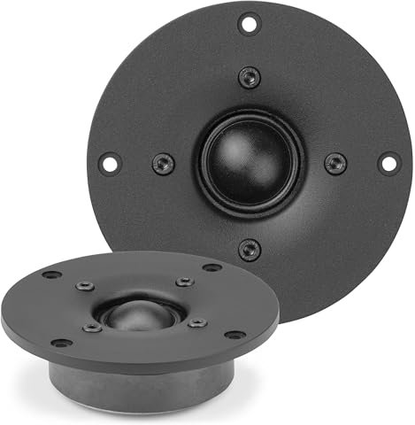 Vonyx WSD104 Hochtöner 8 Ohm – Kalotten Tweeter 50 Watt Neodym, 89 x 26,5 mm Einbau, Lautsprecher für DIY Lautsprecherbau & Ersatz – Kraftvoller Hochtöner Lautsprecher 1400–20000Hz, 90dB SPL