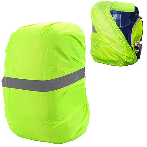 BRISKORE Regenschutz Schulranzen Regenschutz Rucksack, 18-25L Regenüberzug Rucksack Regenschutzhülle Regenhülle Schulranzen,Wasserdichte Reflektor Schulranzen Kompatibel mit Ergobag,Scout,Step by Step
