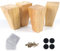 Alecutremy 4 Inch Mid Century Legs Wood Square Furniture Legs Set of 4 Tapered Sofa Feet Solid Wooden Replacement Legs for Couch Ottoman Cabinet Dreeser Bed Table DIY