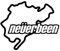 Aufkleber 12.8 * 10.7cm neverBeen Nürburgring Auto Aufkleber Lustige Klassische Karosserie-Zubehör Dekorative Aufkleber(BLACK)