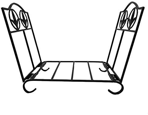 Kleines Kaminholzregal mit einzigartigem Eisen-Design, Innendekoration, Kaminholz-Aufbewahrungsbehälter