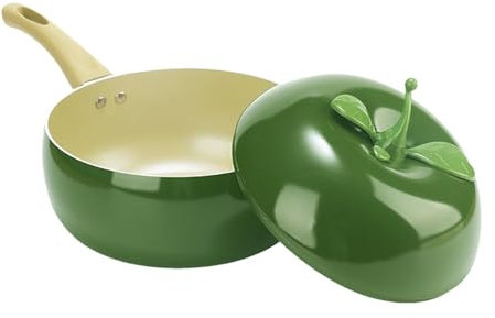 Tomato Pot | Enamel Cast Iron Stock Pot Tomato Cocotte | Vegetable Shaped Pots and Pans | Tomato Cooking Pot | Multifunction Cookware with Handles for Stewing Poaching Frying