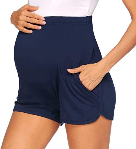 NAJZYBA Short Enceinte Grossesse Taille élastique été Short Maternité Chic Pas Shorts Grossesse Femme Large Grande Taille Pantalon Court Femme Confortable Pantalons