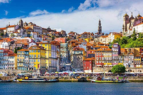 1000-teiliges Puzzle – Lissabon-Landschaft in Portugal, großes Holz. Jedes Teil ist eine einzigartige intellektuelle Entwicklung, 26 x 38 cm