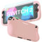 Teyomi Custodia protettiva in silicone compatibile con Nintendo Switch 2, Cover antiurto per Nintendo Switch 2 con pellicola protettiva in vetro temperato, custodia ergonomica per Switch 2 (Rosa)