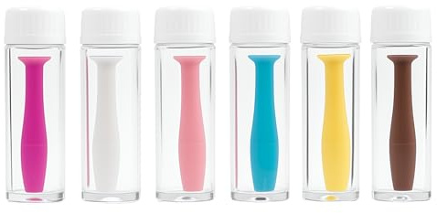 Kit de 6 ventouses pour lentilles souples – Retrait et insertion en silicone sûrs, compatibles avec les lentilles journalières et mensuelles, idéal pour les voyages et un usage quotidien