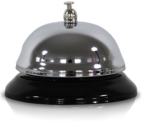 infactory Tischglocke: Rezeptions-Glocke mit 85 mm Durchmesser (Tischklingel, Tischglocke Tischklingel, Klingel Rezeption)