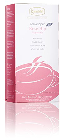 Ronnefeldt Teavelope Rose Hip - Bio Früchtetee, 25 Teebeutel, 75 g