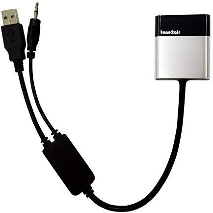 ViseeO Tune2Air WMA3000B Bluetooth Adapter for Streaming iPod/iPhone/iPad to BMW/Mini with original AUX/USB Y-Cable Connection