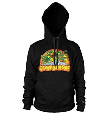 Teenage Mutant Ninja Turtles Herren Kapuzenpullover, Schwarz, XL