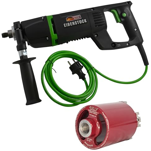 Eibenstock Trockenbohrmaschine EHD1500 inklusive Staubabsaugung & Diamant Dosensenker Titan W