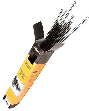 Fellowes 5110001 Lot de 100 spirales métal 6 mm Noir