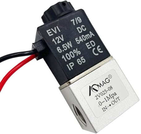 Elektro Magnetventil Ventil DC12V 1/4 Zoll PT 2 Weg für Luft Wasser Ventil Öl Flüssigkeit NC 10 bar