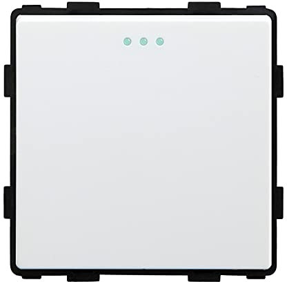 BSEED EU Standard 1 Fach 1 Weg DIY Druckknopfschalter Funktionseinsatz Lichtschalter Oberflächenmontierter Kippschalter 86 * 86mm Weiß