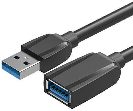 Vention Câble d'extension USB 3.0 mâle vers femelle Câble adaptateur de synchronisation de données (1 m, Noir)