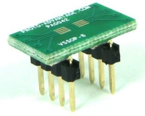 Proto-Advantage VSSOP-8 auf DIP-8 SMT Adapter (0,5 mm Pitch) 3 Stück