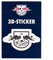 RB Leipzig Autoaufkleber - 3D Logo schwarz - Sticker Aufkleber RBL - Plus Lesezeichen Wir lieben Fußball