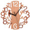 DRYEN Orologio da parete in legno con uccelli, 22,1 cm, silenzioso, funzionamento a batteria, per camera da letto, decorazione per la casa, marrone, 2, 22 x 22 cm