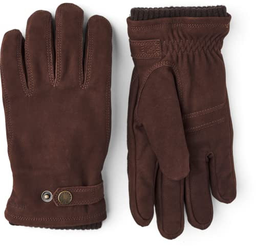 HESTRA Herren Espresso Winterhandschuhe 10, Leder/70% - Polyester/30%, Cold-Weather-Gloves, Adults, Male, Size 10, Snap Closure