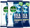 Dettol Antibacterial Biodegradable Bathroom Wipes, Pack of 3, Big & Strong, 25 Count Each, Ideal for First Aid Kit, Camping, Eco-Friendly Cleaning Solution