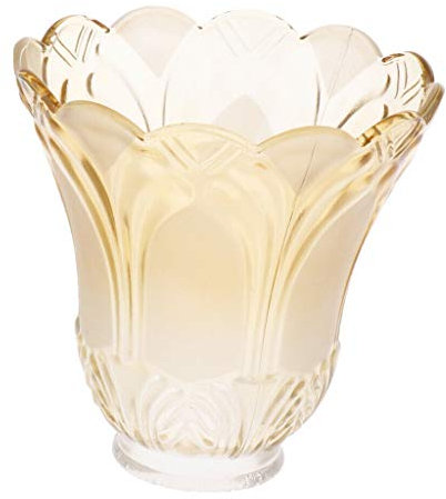 Peukerty Abat-jour de rechange pour ventilateur de plafond en verre dépoli et transparent