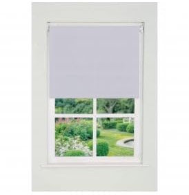 Plain Straight Edge Daylight Roller Blind (165cm Drop) 120cm White