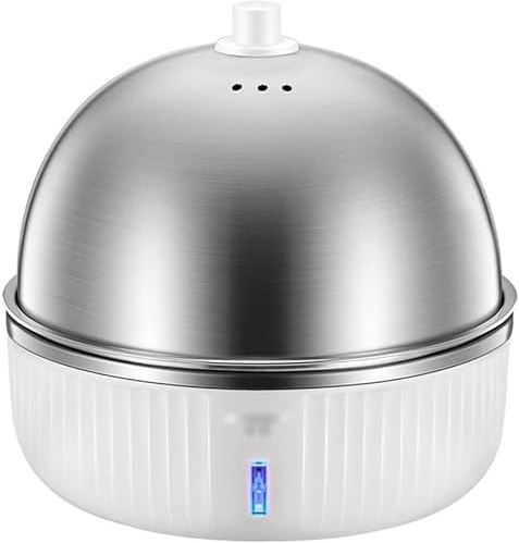 Electric Egg Cooker Egg Boiler, Stainless Steel Household Multi-function Egg Boiler 7 Egg Capacity Automatic Power-off Small Electric Egg Boiler