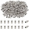 NBEADS 200 Pcs Tibetan Style Cord Ends, Antique Silver Metal Leather Ends Caps Barrel End Caps Tassel End Caps for DIY Bracelet Kumihimo Jewelry Making