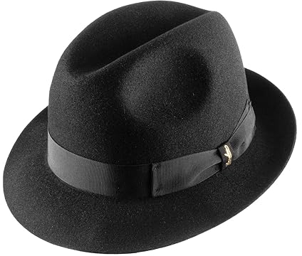 Borsalino - Trilby Hut wasserabweisend Marengo 2 - Size L - Noir