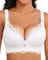 Svmer Push Up Lace Bra for Women Underwire Plus Size Comfortable Brassiere White 44C
