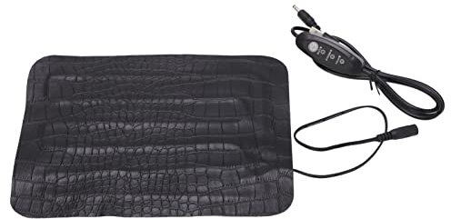 Tyenaza Elektrisches Heizkissen aus Leder, 3-Gang-Temperatur Einstellbar, Leicht zu Reinigen, Für Haustier-Autositz – Gemütlich Und Vielseitig(1522)