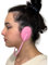 Genedy Fundas para las orejas para ducha, protección contra el calor y el tinte del cabello, color rosa, impermeables, para lavar el cabello, tapones de silicona reutilizables para teñir el cabello,
