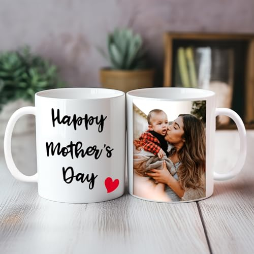 Taza Feliz Día De La Madre Taza Con Foto Personalizada Taza Personalizada Con Imagen Taza Personalizada Con Foto Y Texto, Regalo Personalizado Para Mamá Para Su Taza Regalo Para Mamá Taza Con Foto