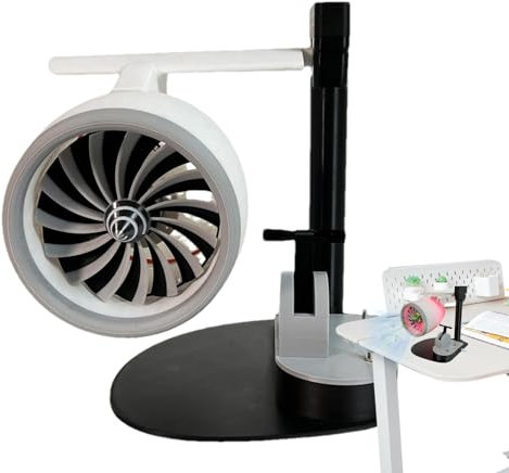 Jet Fan Humidifier, Creative Desktop Jet Fan, Printing Personal Cooling Fan, Stylish Turbofan Engine Shape Creative Fan Desk Decor