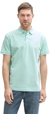 TOM TAILOR Basic T-Shirt aus Baumwolle, Grey Mint, M