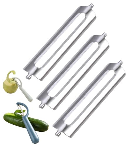 couduan 3 Pcs Stainless Steel Peeler Replacement Blade, Replacement Blades for Fruit and Vegetable Peelers,Kitchen Peeling Gadget,Suitable for Kitchen