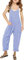 Haloumoning Ragazze Senza Maniche Tute Spaghetti Strap Tempo Libero Cotone Tute Bambini Estate Allentato Pantaloni Con Tasche, Celeste., 9-10 Jahre