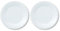 AC - Pack de 6 Platos de Postre - Modelo Ebro - Ø 20 cm - Vidrio Opal - Apto para lavavajillas y microondas - Ideal para el hogar, Cocina y hostelería