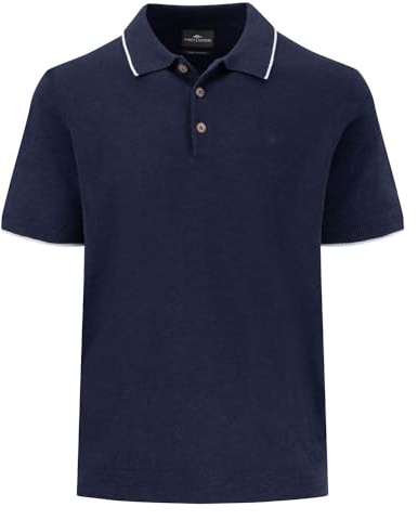FYNCH-HATTON Strick-Poloshirt aus Leinenmix
