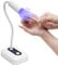 Madenia Mini UV Nail Lamp, Gooseneck Flash Cure UV Light for Gel Nails with Auto Sensor & 3 Timer, Cordless Portable USB LED Nail Dryer for Salon Home Travel Manicure Use, White