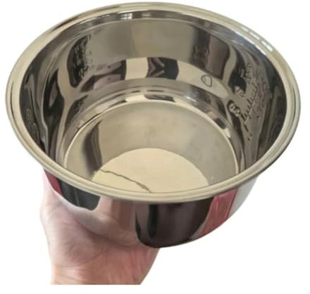 Quixpszto 1.8L 304 Stainless Steel Rice Cooker Inner Tank,Compatible For Zojirushi NP-HCC10XH Induction Heating Rice Cooker Replacement 1.8L Inner Bow