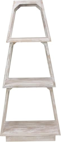 FRANK FLECHTWAREN Steckregal Shabby-Brown, Holz, braun/weiß gekalkt Maße: 59 x 30 x 132 cm, einfache Selbstmontage