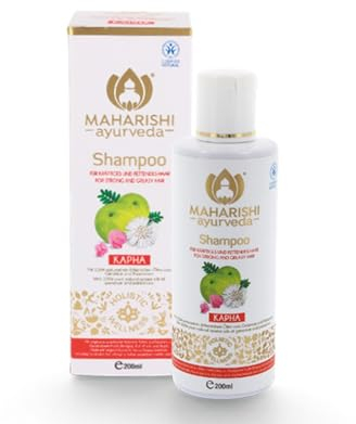 Kapha Shampoo, 1er Pack (1 x 200 ml), mit 100 % naturreinen ätherischen Ölen von Geranium und Palmarosa, Ayurveda Kräutershampoo für Damen und Herren, kontrollierte Naturkosmetik - von Maharishi Ayurveda